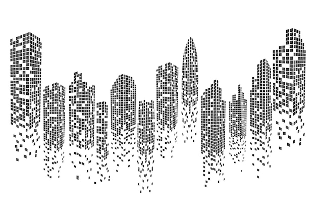 Illustrazione vettoriale dell'orizzonte della città