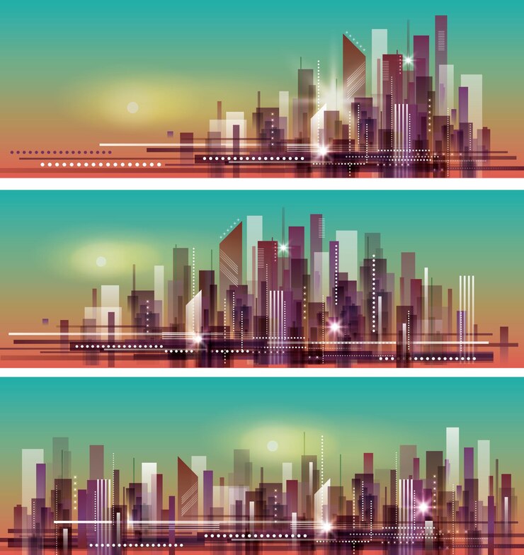 Vector city skyline