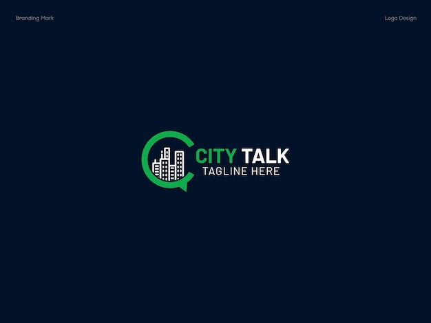 Дизайн логотипа City Talk