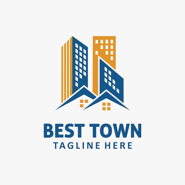 City town building logo design