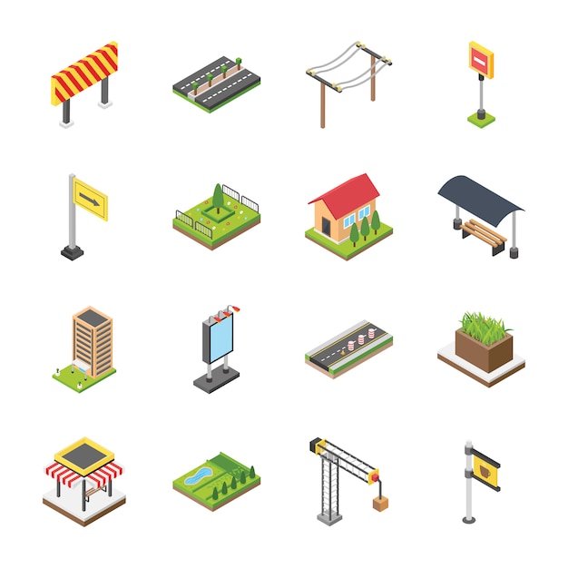 Citylife Isometric Icons