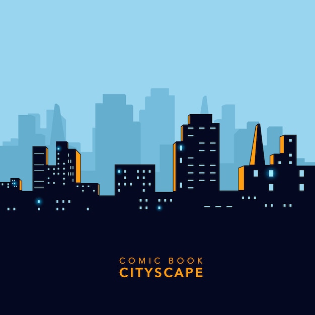 Vector cityscape background design