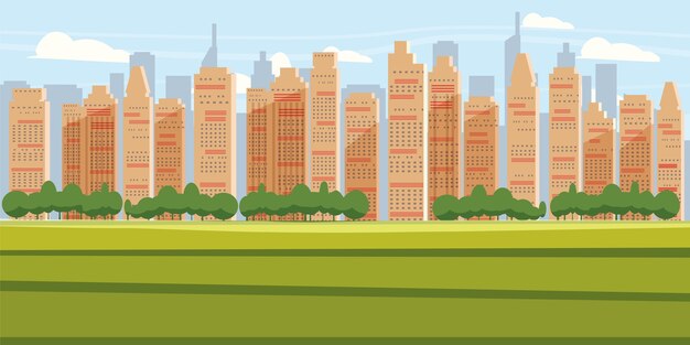 cityscape background modern city panorama with over skyscrapers skyline silhouette