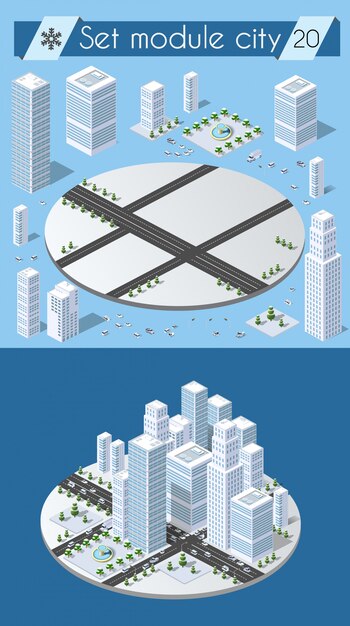 Vector cityscape design elements