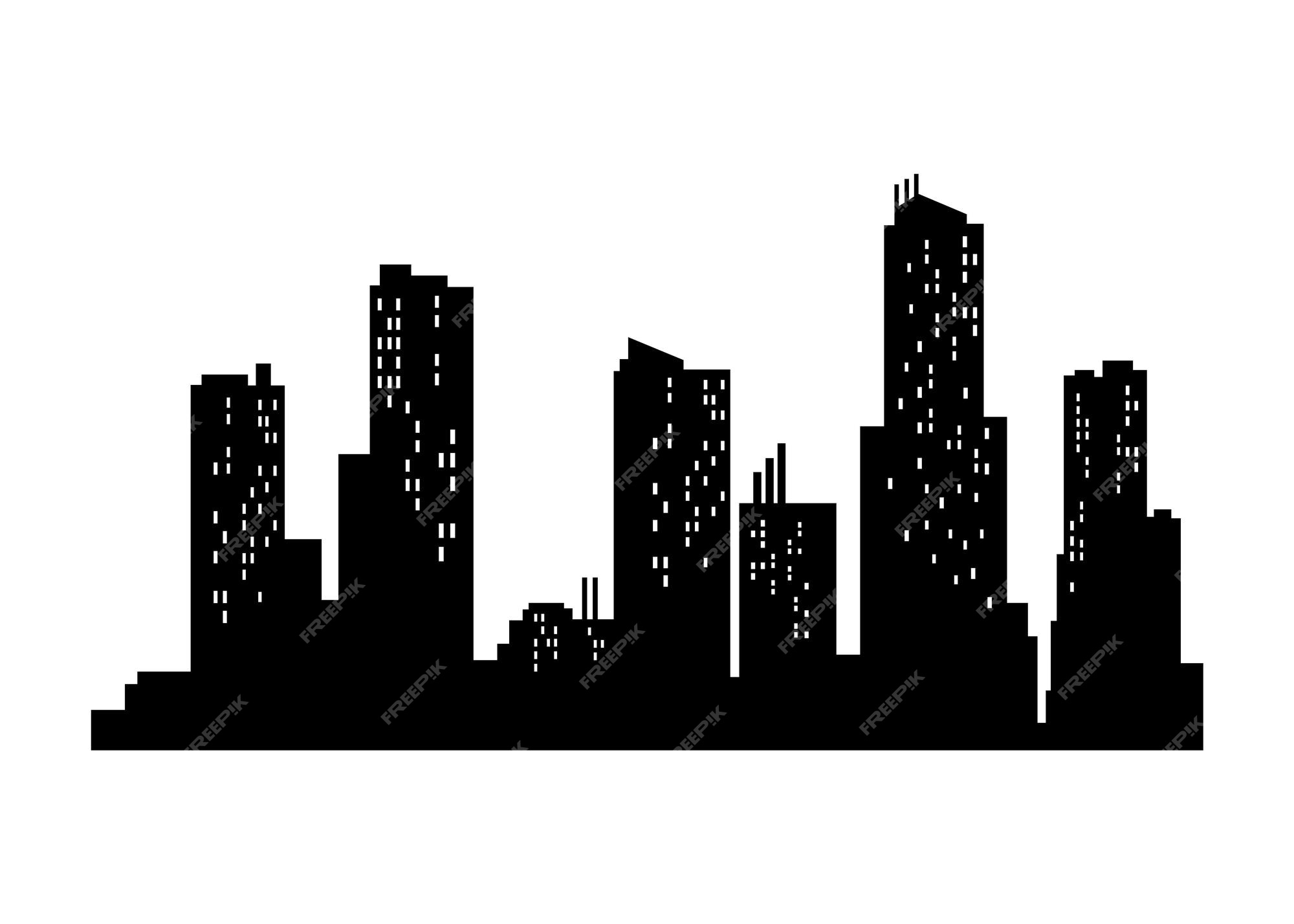 Premium Vector | Cityscape silhouette. monochrome panoramic view. modern urban landscape. horizontal urban night town. city building silhouette. Premium Vector | Cityscape silhouette. monochrome panoramic view. modern urban landscape. horizontal urban night town. city building silhouette.