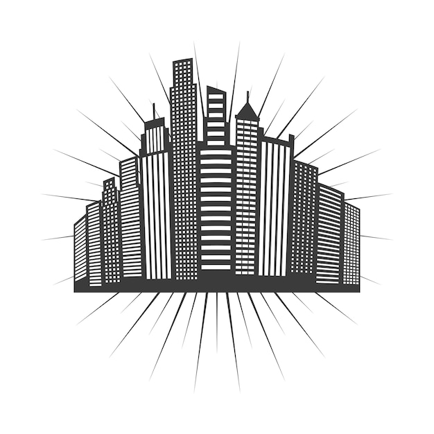 Cityscape skyline design, vector illustration eps10 graphic