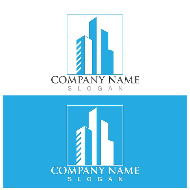 Cityscape tower logo and vector template