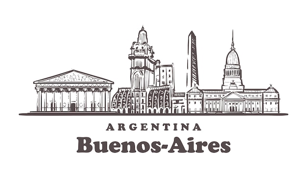 Cityscape van buenos-aires, argentinië