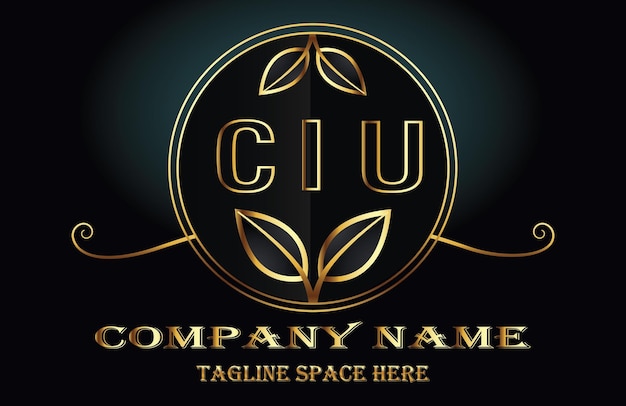 Vettore lettera del logo del ciu