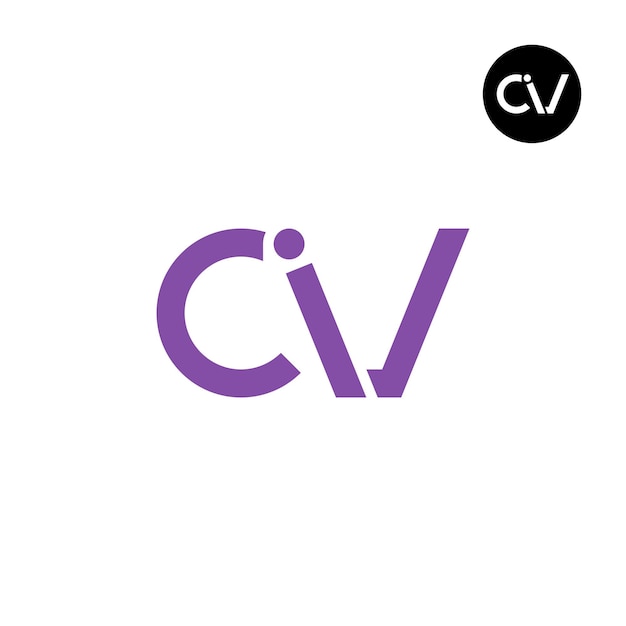 CIV Letter Monogram Logoontwerp