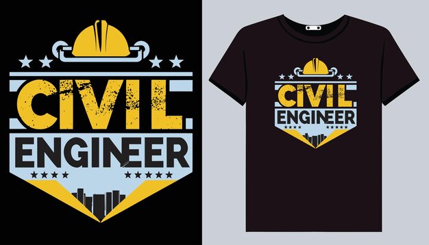 Civil Engineer tshirt design engineering construction