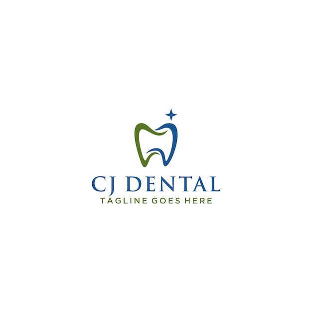 CJ JC Dental logo sjabloon