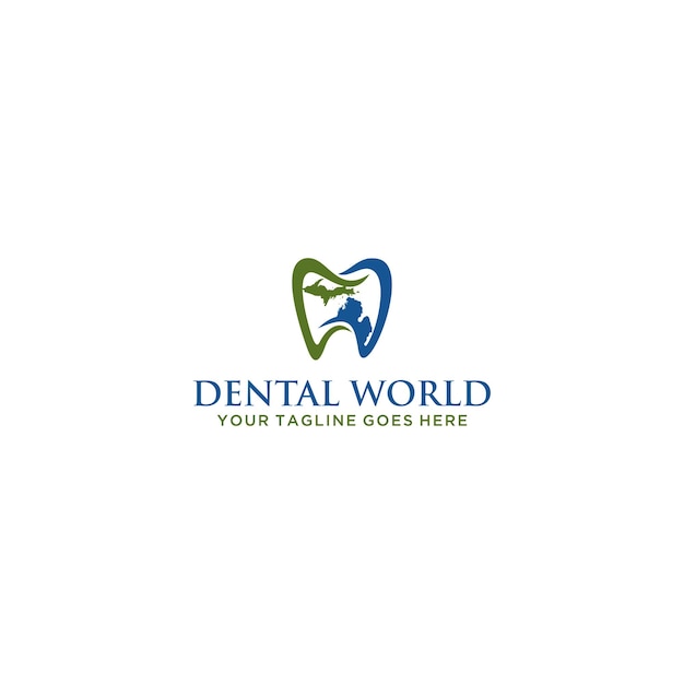 Cj jc dental logo template