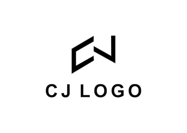 Vettore illustrazione di vettore di progettazione di logo di cj