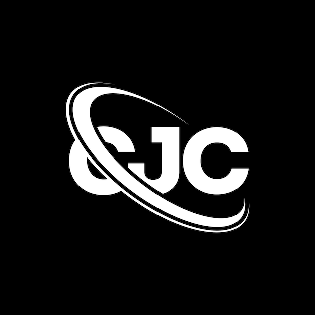 Vettore logo cjc lettera cjc lettera logo design iniziali logo cjc collegato con cerchio e maiuscolo monogramma logo cjc tipografia per il business tecnologico e marchio immobiliare