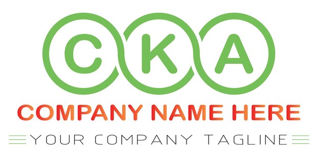 Vector cka letter logo design