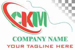 Vector ckm letter logo design