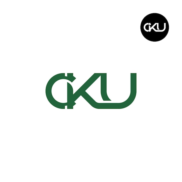 CKU Letter Monogram Logoontwerp