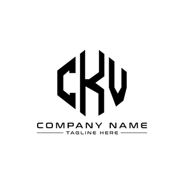 CKV letter logo ontwerp met veelhoek vorm CKV veelhoek en kubus vorm logo ontwerp CKV zeshoek vector logo sjabloon witte en zwarte kleuren CKV monogram bedrijf en vastgoed logo