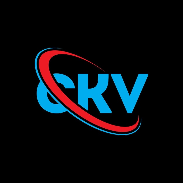CKV ロゴ CKV LETTER CKV 文字 ロゴ デザイン イニシャル CKVロゴ 円と大文字のモノグラム ロゴ テクノロジービジネスと不動産ブランドのCKVタイポグラフィー