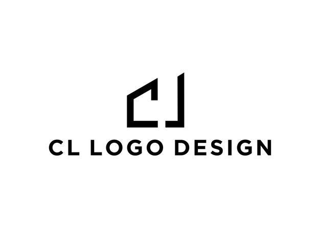 cl logo ontwerp vectorillustratie