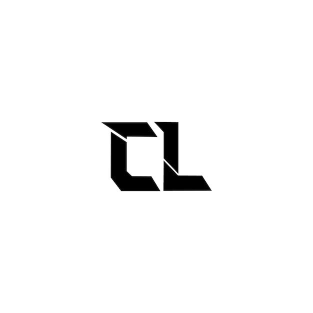 Cl monogramma logo design lettera testo nome simbolo logotipo monocromatico carattere alfabetico logo semplice