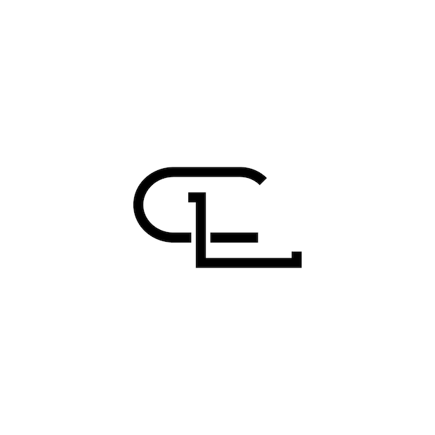 CL monogram logo ontwerp letter tekst naam symbool monochroom logo alfabet karakter eenvoudig logo