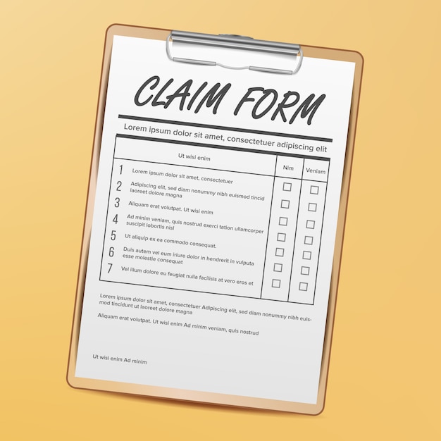 Claim Form. Medical, Office Paperwork