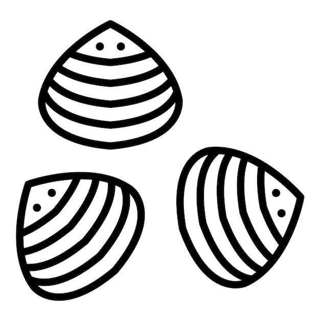 Clam Vector Illustration Style