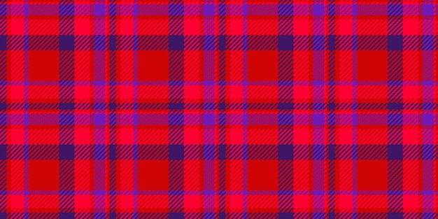 Vector clan check seamless background textured textile tartan vector online plaid fabric pattern texture in violet and red colors