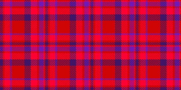 Clan check sfondo senza cuciture tessuto tessile tartan vettore tessuto a quadri online in colori viola e rosso