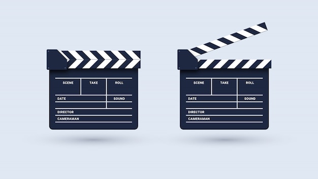 Clapper board illustration