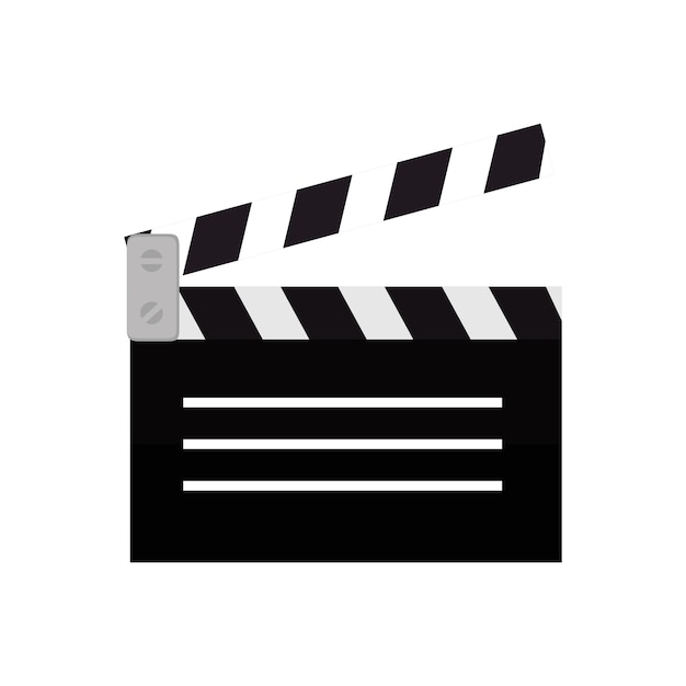 Clapper film movie icon design