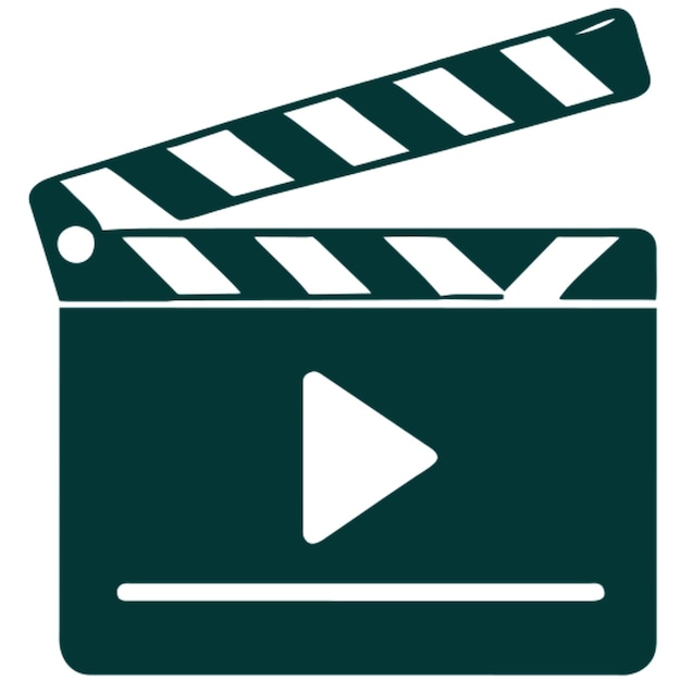 a clapperboard icon