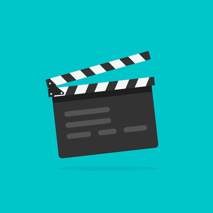 Vector clapperboard  movie