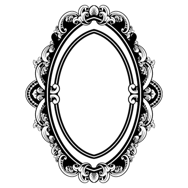 Vector clasic vintage frame ornament decoration