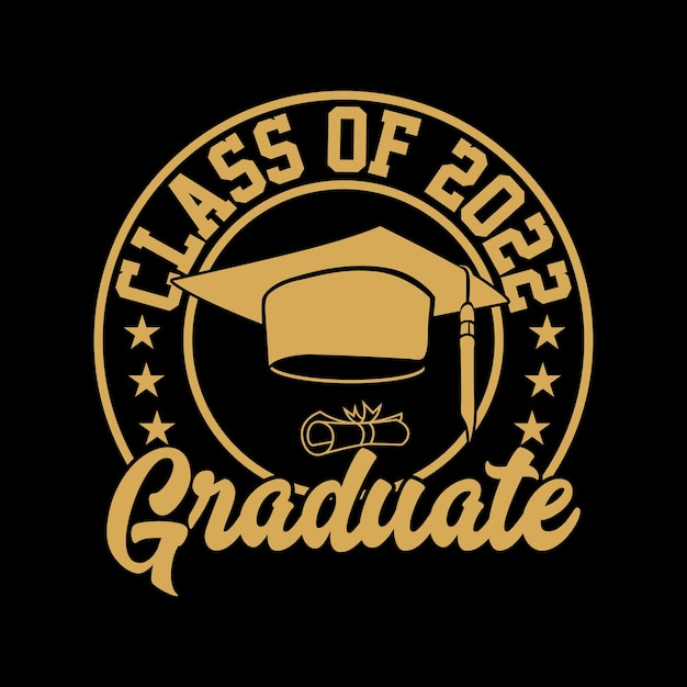 Class of 2022 graduate tshirt design