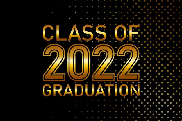 Class Of 2022 Graduation Text Design For Cards Invitations Or Banner