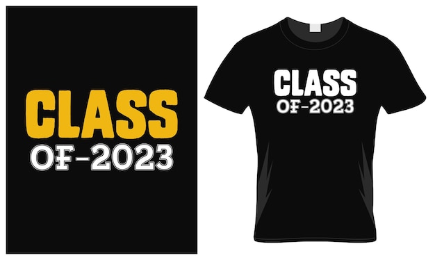 Vettore t-shirt classe 2023 desig