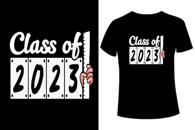 Class of 2023 t-shirt design template