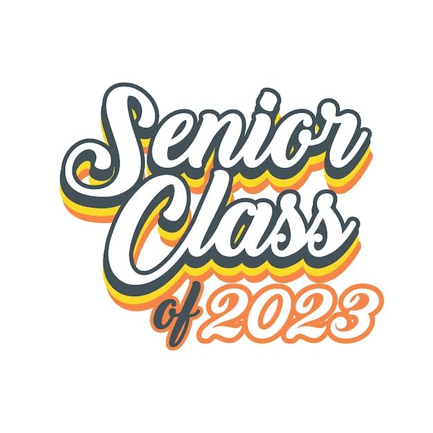 Class of 2023 t shirt design vector