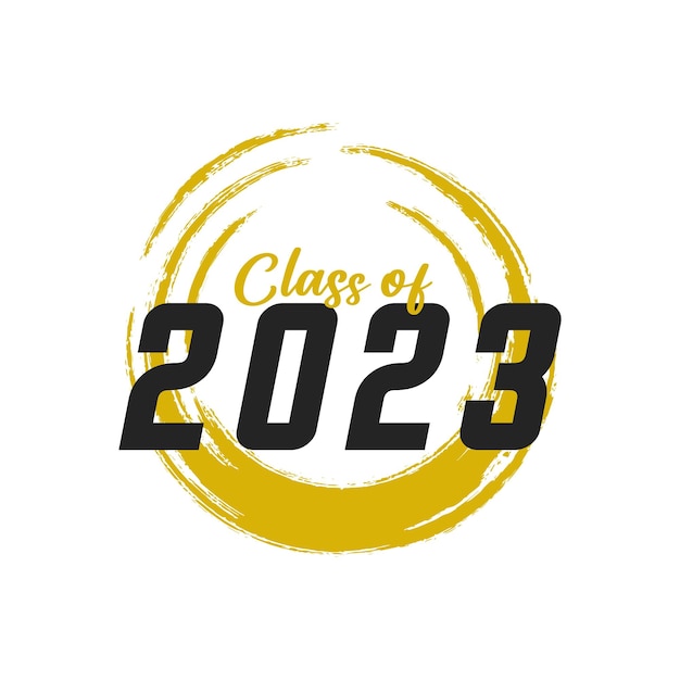 Class of 2023 typography design