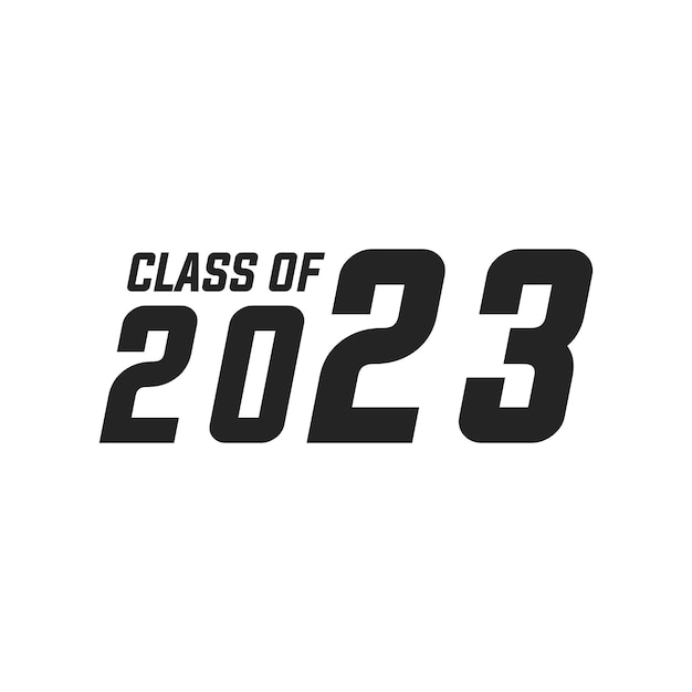 Class of 2023 typography design