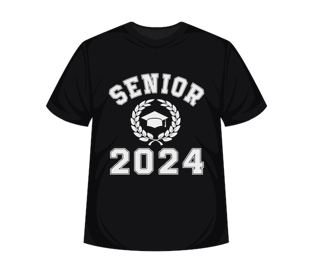 Class of 2024 Lettering for greeting Text for graduation T shirt design