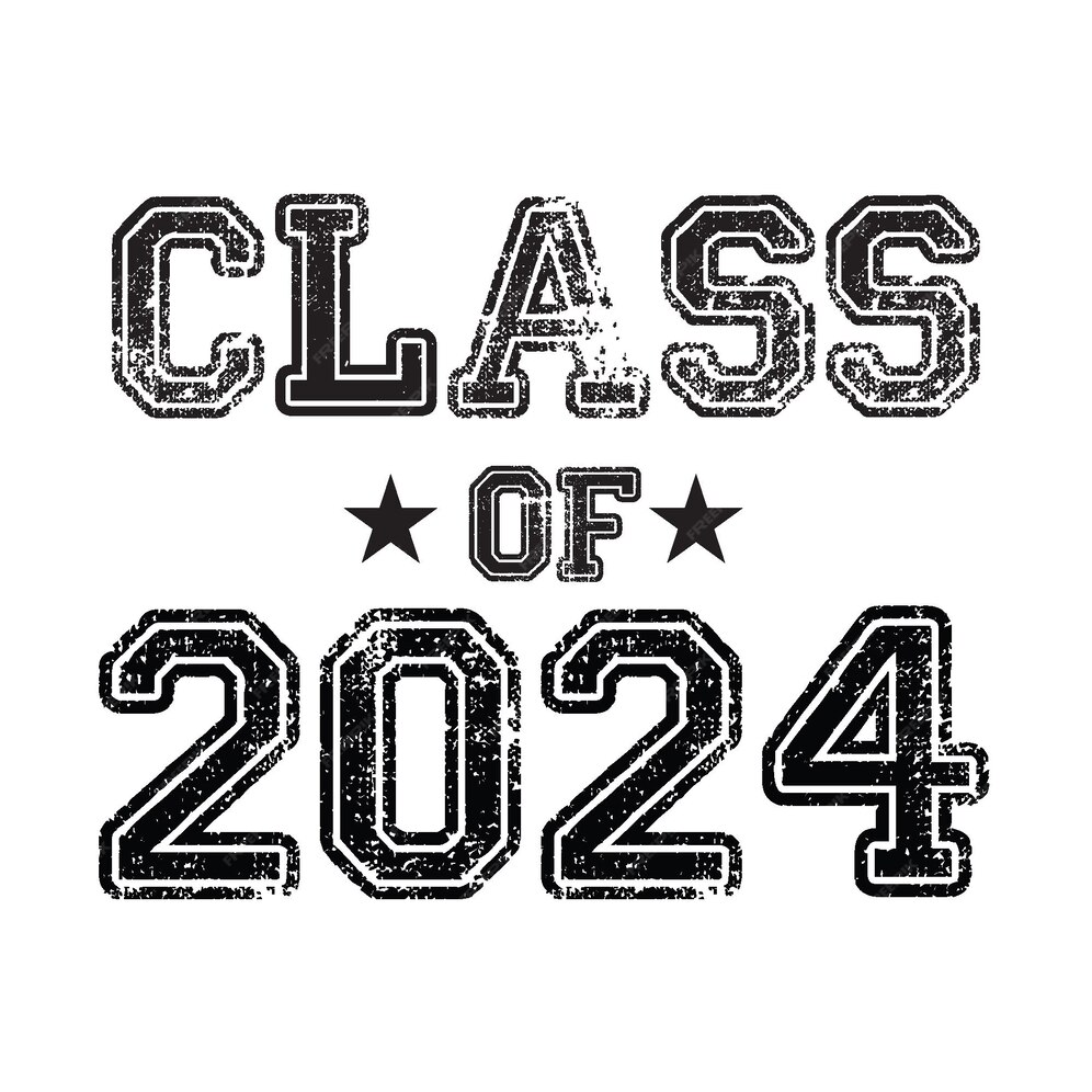 Premium Vector Class Of 2024 T Shirt Design Vector
