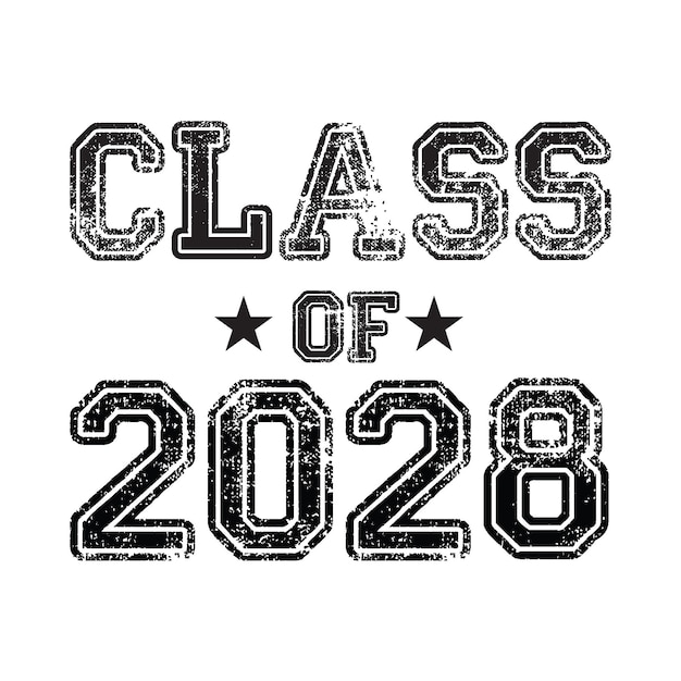 Vector class of 2028 t shirt design vector