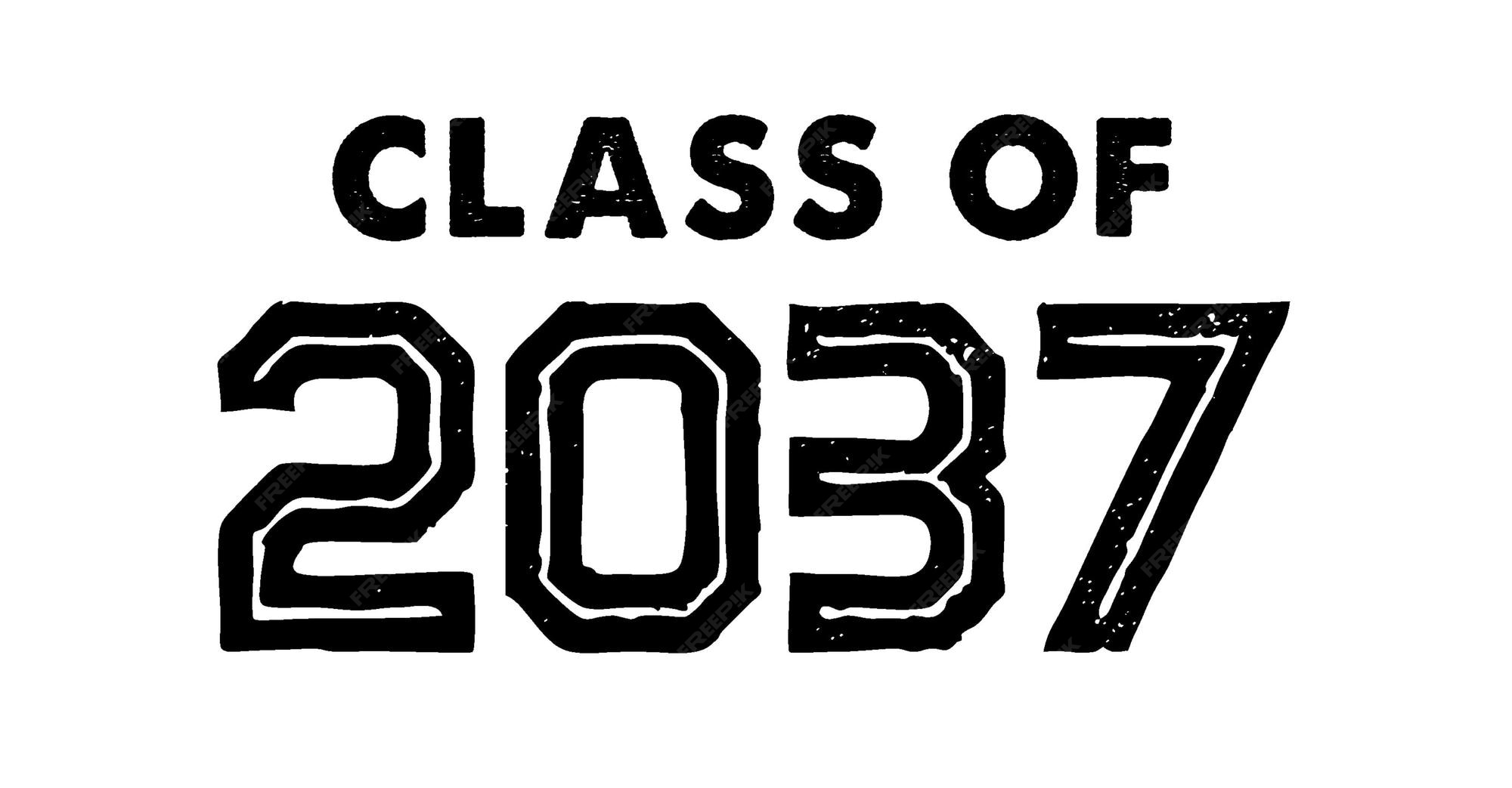 Premium vector class of 2037 t shirt design vector