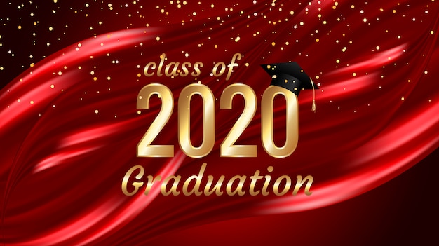 Vector class graduation text design