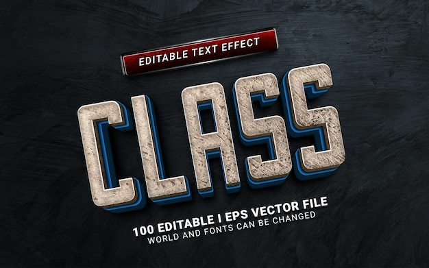 Текстовый эффект класса