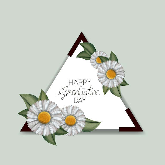 class of the year triangular and floral frame